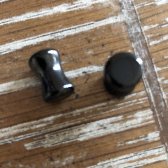 Obsidian stone gauges body jewelry - Picture 2 of 2